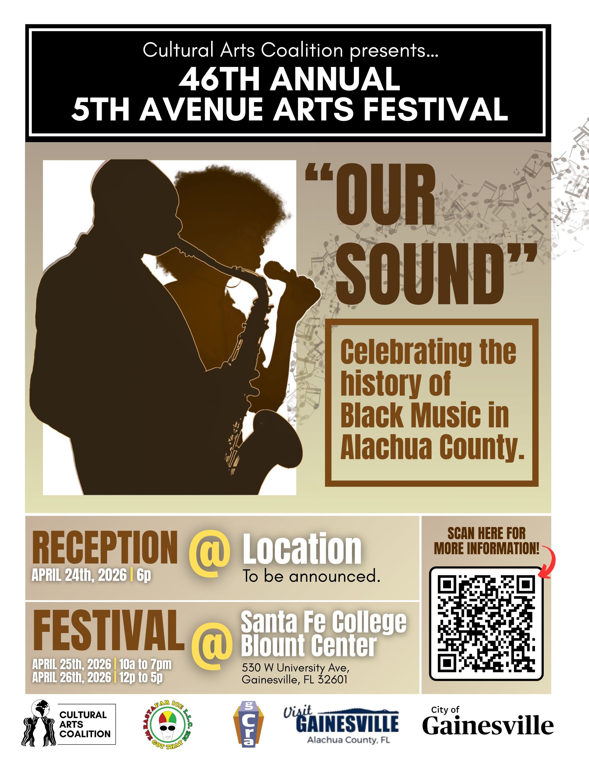 2026 5th Ave Arts Fest Theme "Our Sound" April 25-26 2026